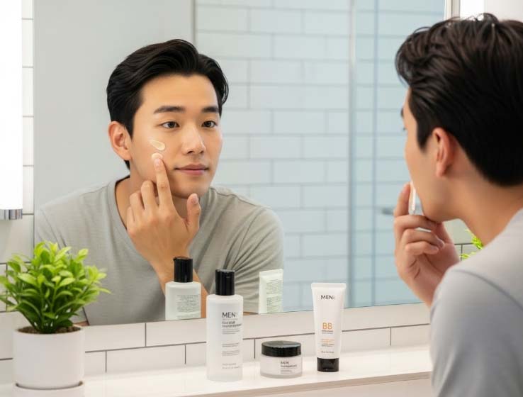 Men makeup in Korea