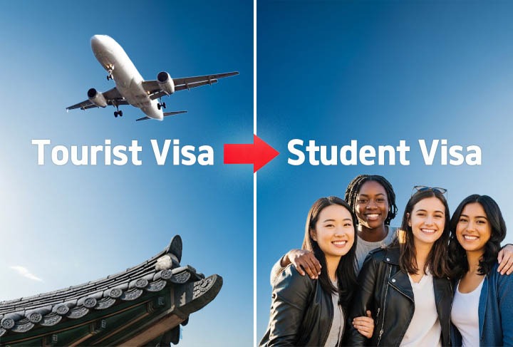 How to Convert Tourist Visa to Student Visa in Korea 1 convert tourist visa to student visa