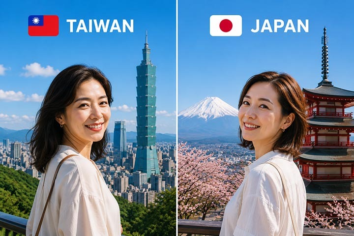 Taiwanese women vs Japanese women