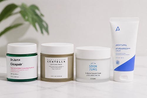 The Korean Skincare Products Tourists Always Buy in Bulk 4 Popular Korean Cica Creams products.