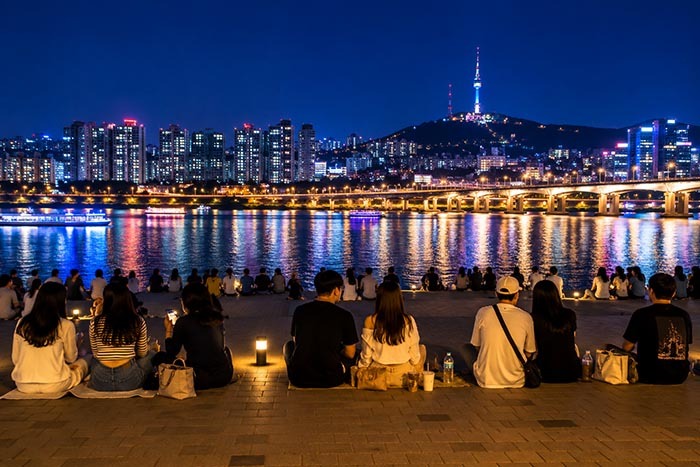The night view of the Han River