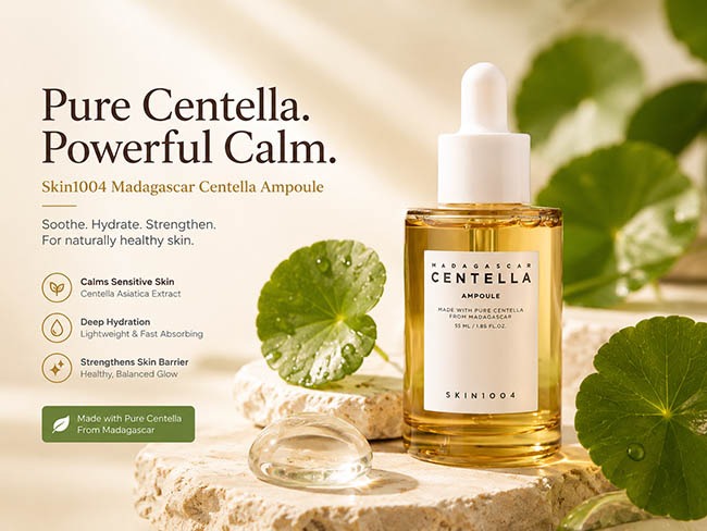 Best Korean Beauty Products for Indian Skin 3 SKIN1004 Madagascar Centella Ampoule