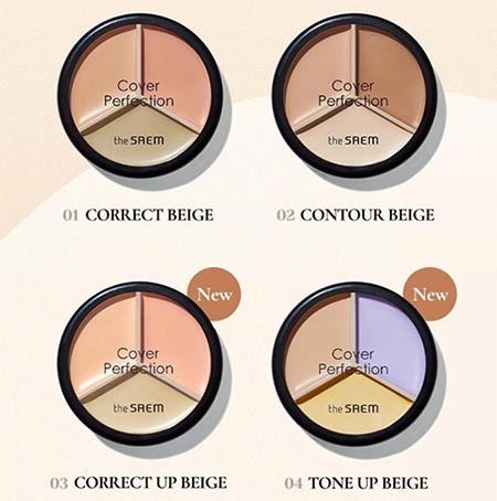 K-Beauty Essentials Under $20 That Olive Young Staff Actually Recommend to Foreigners 5 The Saem Cover Perfection Triple Pot Concealer